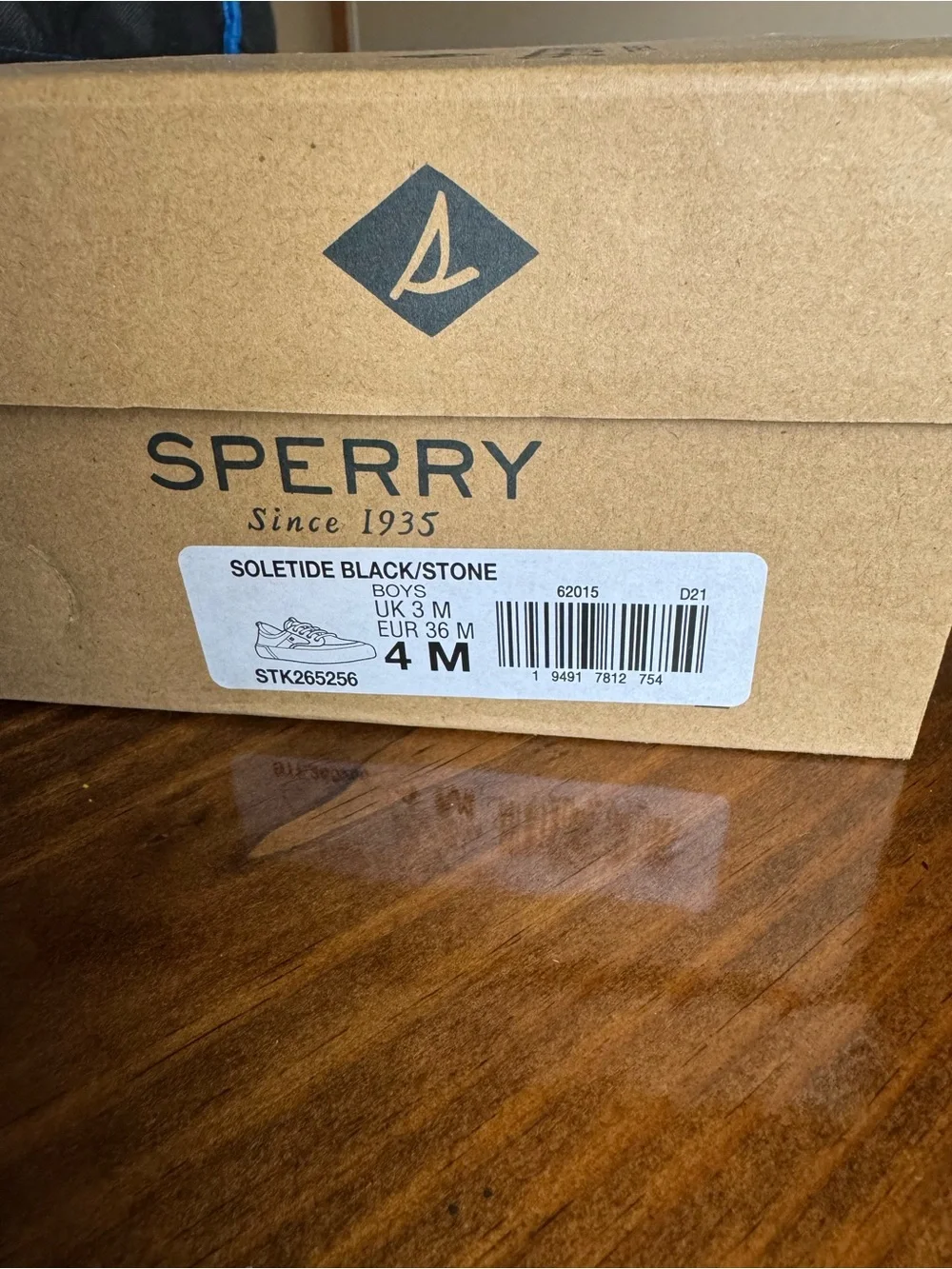 Sperry Boy’s Two-Tone Black and Gray Canvas Boat Shoe